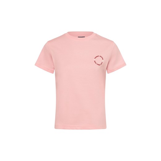 Tommy Jeans Koszulka damska Kobiety Bawełna różowy jednolity ze sklepu vangraaf w kategorii Bluzki damskie - zdjęcie 178480951