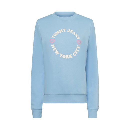 Tommy Jeans Bluza damska - Abo Kobiety jasnoniebieski jednolity ze sklepu vangraaf w kategorii Bluzy damskie - zdjęcie 178480954