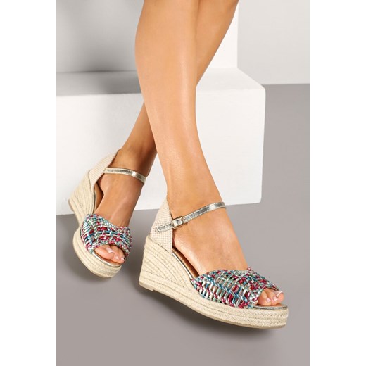 Espadryle damskie Renee boho z klamrą na lato 