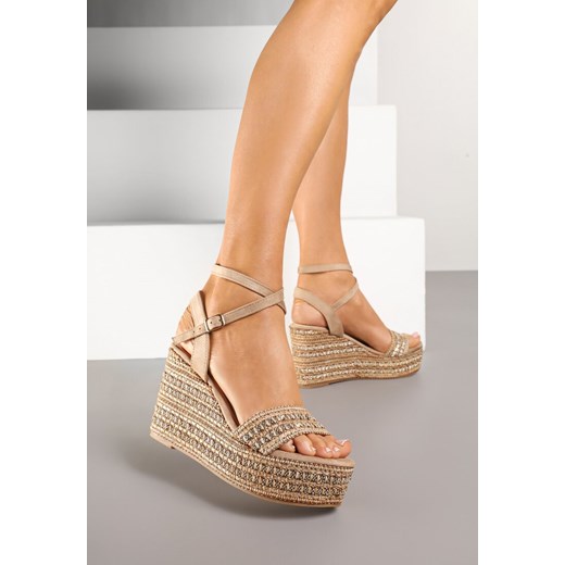 Espadryle damskie Renee beżowe 
