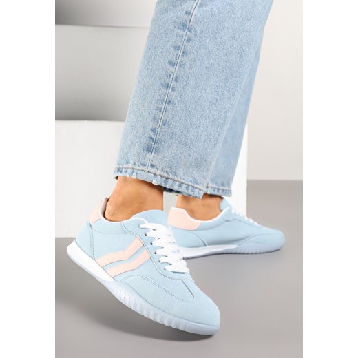 Niebieskie Sneakersy w Stylu Tenisówek z Paskami na Boku Cholewki Aitoria ze sklepu renee.pl w kategorii Buty sportowe damskie - zdjęcie 178490153