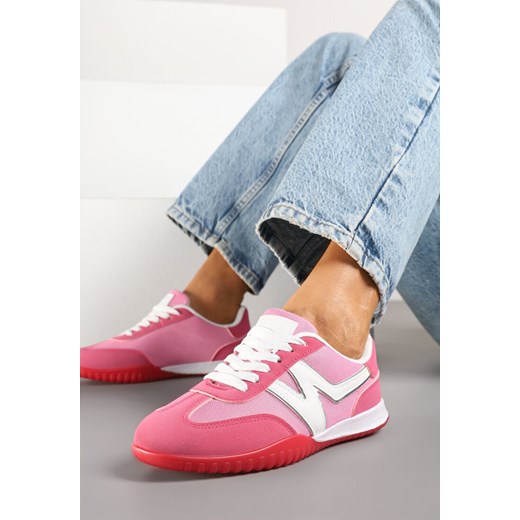 Różowe Sneakersy Klasyczne Tenisówki Istia ze sklepu renee.pl w kategorii Buty sportowe damskie - zdjęcie 178491281