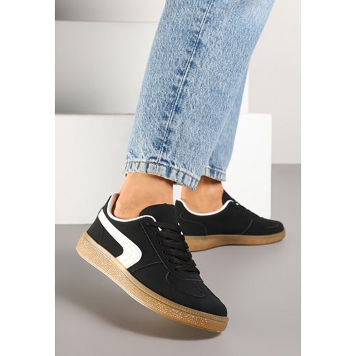 Czarne Casualowe Sneakersy Typu Kultowe Tenisówki Ablerri ze sklepu renee.pl w kategorii Buty sportowe damskie - zdjęcie 178492703
