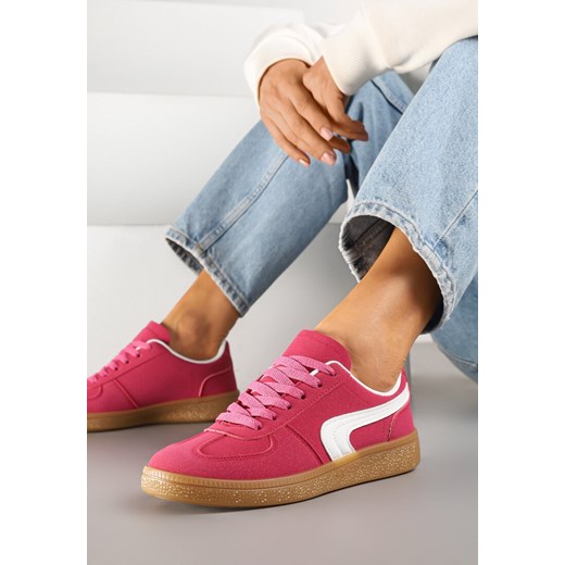 Różowe Casualowe Sneakersy Typu Kultowe Tenisówki Ablerri ze sklepu renee.pl w kategorii Buty sportowe damskie - zdjęcie 178492721
