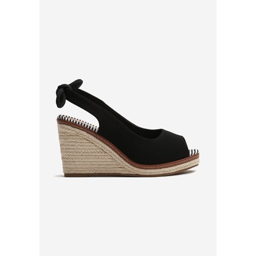 Espadryle damskie Renee tkaninowe z klamrą eleganckie 