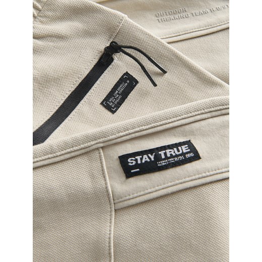 Reserved - Spodnie jogger - beżowy Reserved 152 (11 lat) Reserved