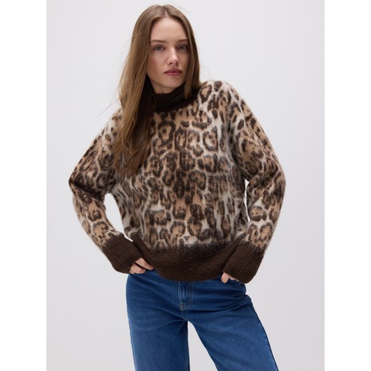 Reserved - Sweter z wełną - wielobarwny ze sklepu Reserved w kategorii Swetry damskie - zdjęcie 178500070