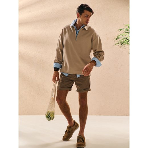 Sinsay - Bluza polo - beżowy Sinsay XXL Sinsay