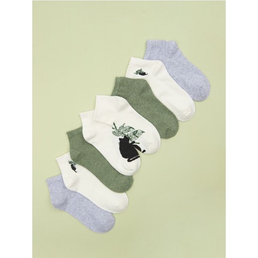 Sinsay - Skarpetki 4 pack - wielobarwny ze sklepu Sinsay w kategorii Skarpetki damskie - zdjęcie 178502654