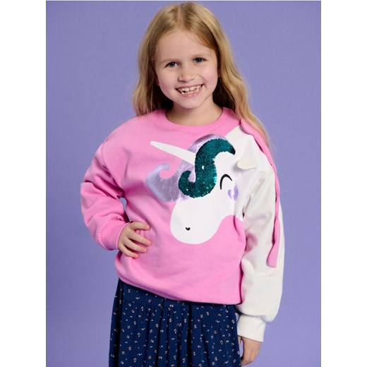 Sinsay - Bluza - różowy ze sklepu Sinsay w kategorii Bluzy dziewczęce - zdjęcie 178502670