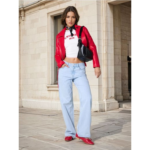 Sinsay - Jeansy wide leg - niebieski ze sklepu Sinsay w kategorii Jeansy damskie - zdjęcie 178502713