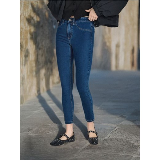 Sinsay - Jeansy skinny - granatowy ze sklepu Sinsay w kategorii Jeansy damskie - zdjęcie 178502892
