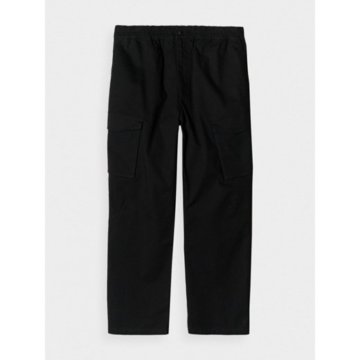 Męskie spodnie casual cargo 4F x RL RL9SAW24TTROM1215 - czarne ze sklepu Sportstylestory.com w kategorii Spodnie męskie - zdjęcie 178503864