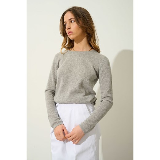 AUTHENTIC CASHMERE Kaszmirowy sweter &quot;Epéna&quot; w kolorze jasnoszarym ze sklepu Limango Polska w kategorii Swetry damskie - zdjęcie 178504214