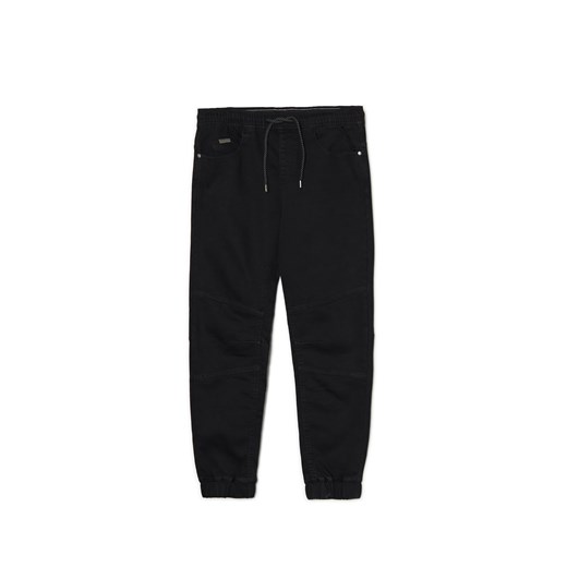 Cropp - Jeansy jogger z ozdobnymi przeszyciami - czarny ze sklepu Cropp w kategorii Spodnie męskie - zdjęcie 178514332