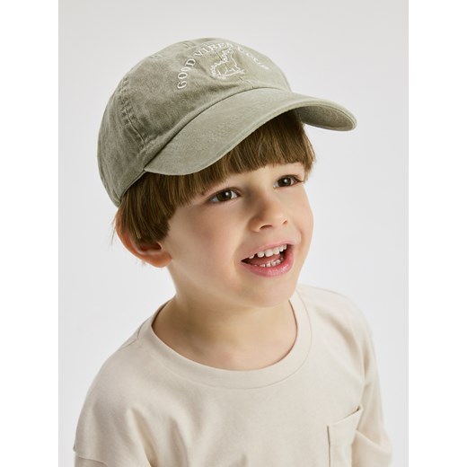 Reserved - Bawełniana czapka z daszkiem - oliwkowy Reserved 3-5 lat Reserved