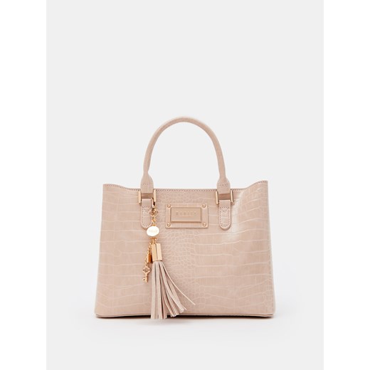Mohito - Beżowa torebka city bag - beżowy ze sklepu Mohito w kategorii Kuferki - zdjęcie 178524593