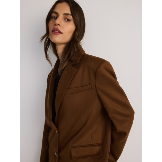 Reserved - Jednorzędowa marynarka - brązowy Reserved S Reserved