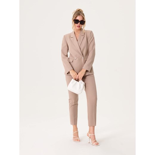 Sinsay - Marynarka dwurzędowa - beżowy Sinsay L Sinsay