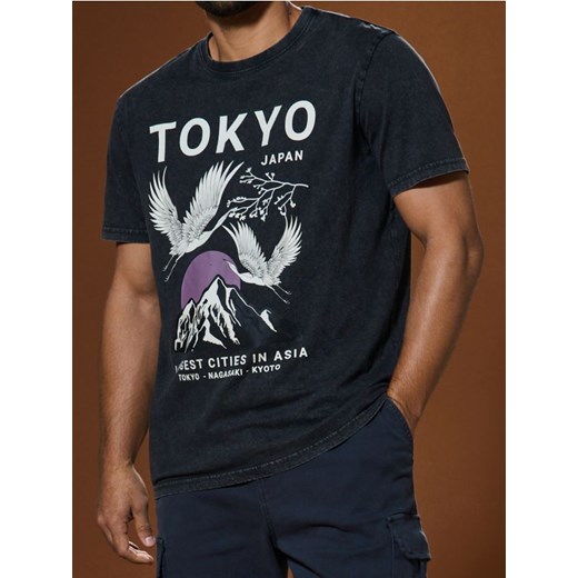 Sinsay - Koszulka - czarny ze sklepu Sinsay w kategorii T-shirty męskie - zdjęcie 178528711