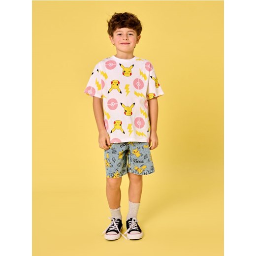 Sinsay - Koszulka - kremowy ze sklepu Sinsay w kategorii T-shirty chłopięce - zdjęcie 178528800