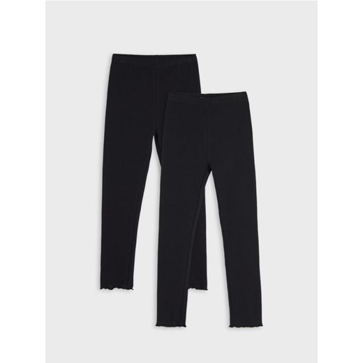 Sinsay - Legginsy 2 pack - czarny ze sklepu Sinsay w kategorii Spodnie dziewczęce - zdjęcie 178528842