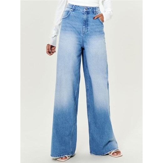 Sinsay - Jeansy wide leg - niebieski ze sklepu Sinsay w kategorii Jeansy damskie - zdjęcie 178529141