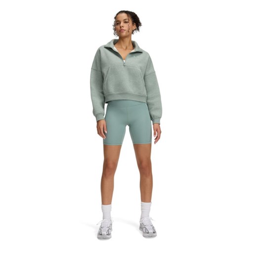 Damskie kolarki treningowe Under Armour Meridian Bike Short 7in - zielone ze sklepu Sportstylestory.com w kategorii Szorty - zdjęcie 178529723