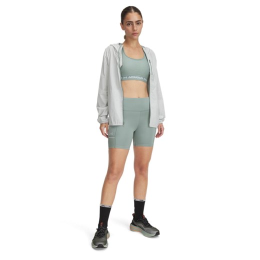 Damskie spodenki do biegania Under Armour UA Launch Half Tight - zielone ze sklepu Sportstylestory.com w kategorii Szorty - zdjęcie 178529734
