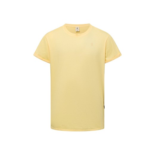 G-Star RAW Koszulka męska Mężczyźni Bawełna żółty jednolity ze sklepu vangraaf w kategorii T-shirty męskie - zdjęcie 178530403