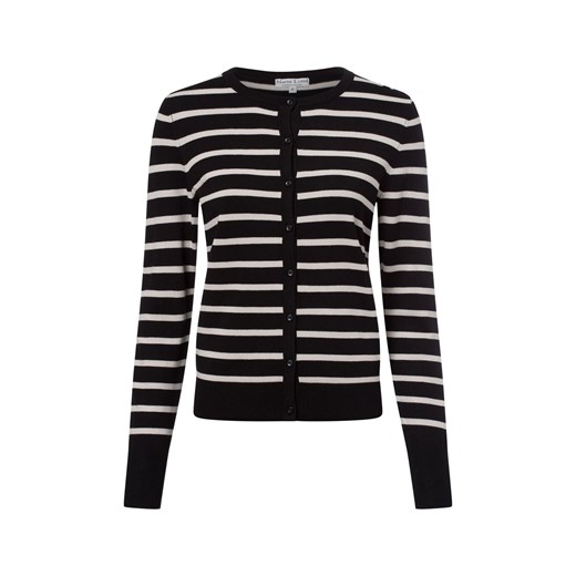 Marie Lund Kardigan damski Kobiety czarny w paski ze sklepu vangraaf w kategorii Swetry damskie - zdjęcie 178530414