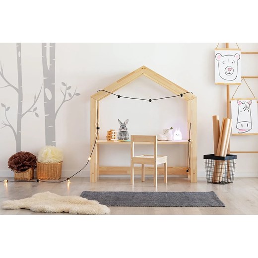 Drewniane biurko domek dla przedszkolaka, dla 6 latka Rosie 2X Elior One Size Edinos.pl