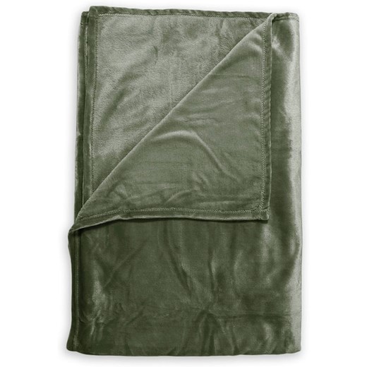 Zo!Home Pled "Cara" w kolorze oliwkowym ze sklepu Limango Polska w kategorii Tekstylia - zdjęcie 178531712