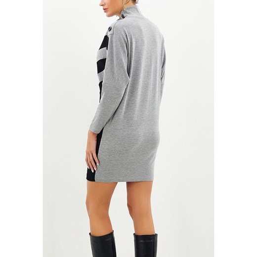 LA Angels Sukienka dzianinowa w kolorze szaro-czarnym La Angels M okazja Limango Polska