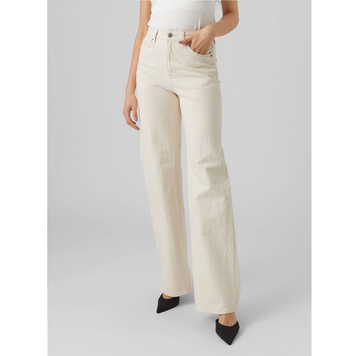Vero Moda Dżinsy - Regular fit - w kolorze kremowym ze sklepu Limango Polska w kategorii Jeansy damskie - zdjęcie 178533163