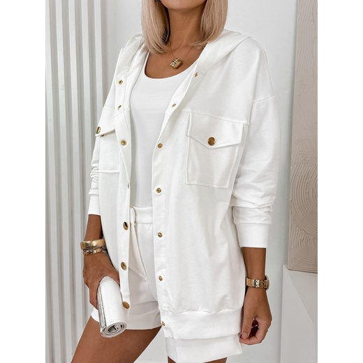 bluza minako ecru one size ze sklepu UBRA w kategorii Bluzy damskie - zdjęcie 178533703