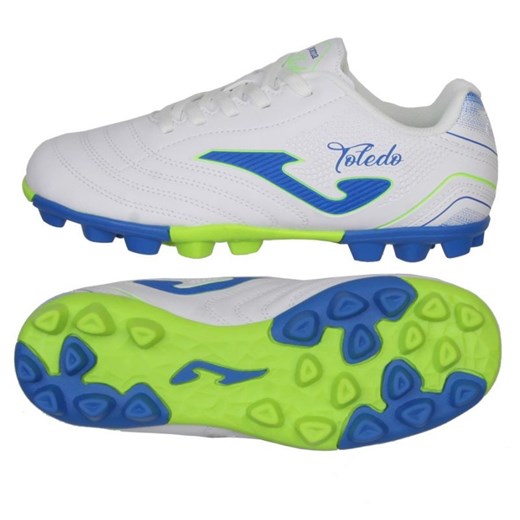 Buty piłkarskie Joma Toledo 2402 Fg  TOJW2402HG  Białe ze sklepu ButyModne.pl w kategorii Buty sportowe dziecięce - zdjęcie 178534251