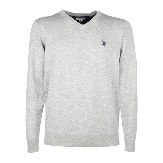 U.S. Polo Assn. Sweter w kolorze jasnoszarym ze sklepu Limango Polska w kategorii Swetry męskie - zdjęcie 178536114