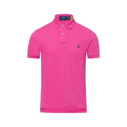 Polo Ralph Lauren Męska koszulka polo Mężczyźni Bawełna fuksja jednolity ze sklepu vangraaf w kategorii T-shirty męskie - zdjęcie 178537500
