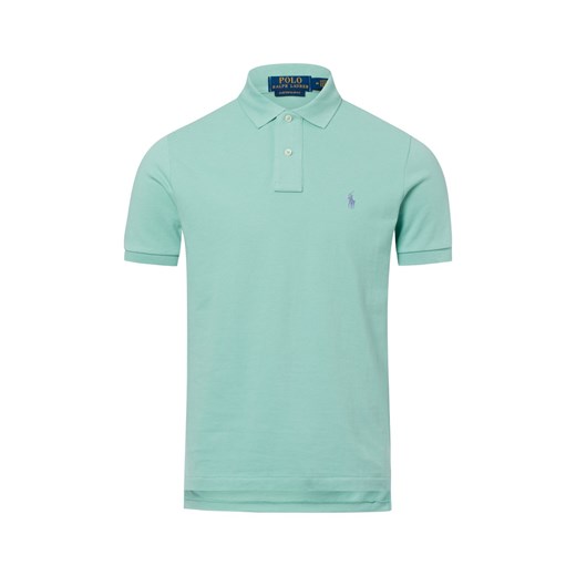 Polo Ralph Lauren Męska koszulka polo Mężczyźni Bawełna seledynowy jednolity ze sklepu vangraaf w kategorii T-shirty męskie - zdjęcie 178537502