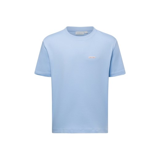 Calvin Klein Jeans Koszulka męska Mężczyźni Bawełna jasnoniebieski jednolity ze sklepu vangraaf w kategorii T-shirty męskie - zdjęcie 178537524