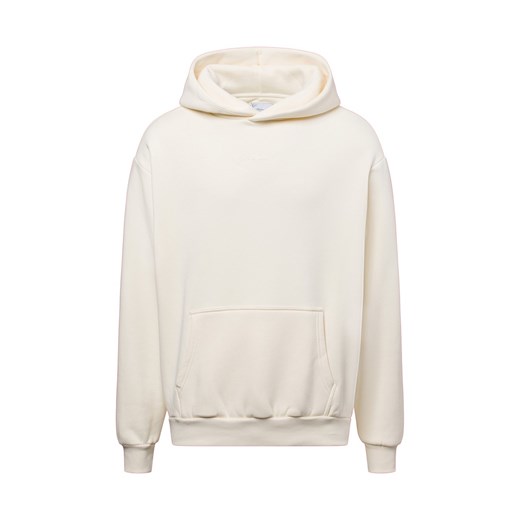 Karl Kani Męski sweter z kapturem Mężczyźni Bawełna écru jednolity ze sklepu vangraaf w kategorii Bluzy męskie - zdjęcie 178537531