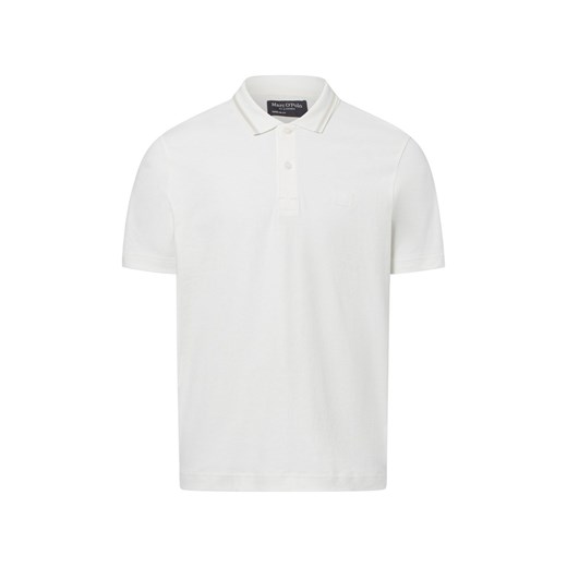 Marc O'Polo Męska koszulka polo Mężczyźni Bawełna écru jednolity ze sklepu vangraaf w kategorii T-shirty męskie - zdjęcie 178537540
