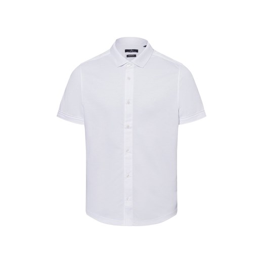 Ragman Męska koszulka polo Mężczyźni biały jednolity ze sklepu vangraaf w kategorii T-shirty męskie - zdjęcie 178537544