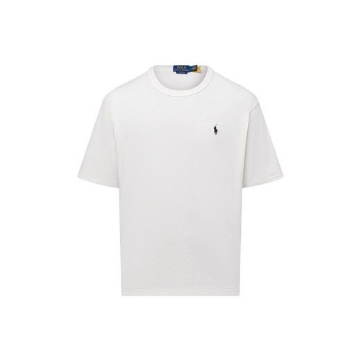 Polo Ralph Lauren Koszulka męska Mężczyźni Bawełna écru jednolity ze sklepu vangraaf w kategorii T-shirty męskie - zdjęcie 178537564