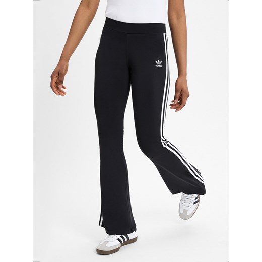 adidas Originals Damskie spodnie do biegania Kobiety Sztuczne włókno czarny jednolity ze sklepu vangraaf w kategorii Spodnie damskie - zdjęcie 178537584