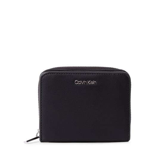 Calvin Klein Portfel damski Kobiety Sztuczna skóra czarny jednolity ze sklepu vangraaf w kategorii Portfele damskie - zdjęcie 178537604