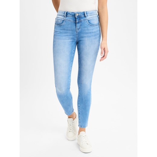 Street One Dżinsy Kobiety Bawełna light stone jednolity ze sklepu vangraaf w kategorii Jeansy damskie - zdjęcie 178537630