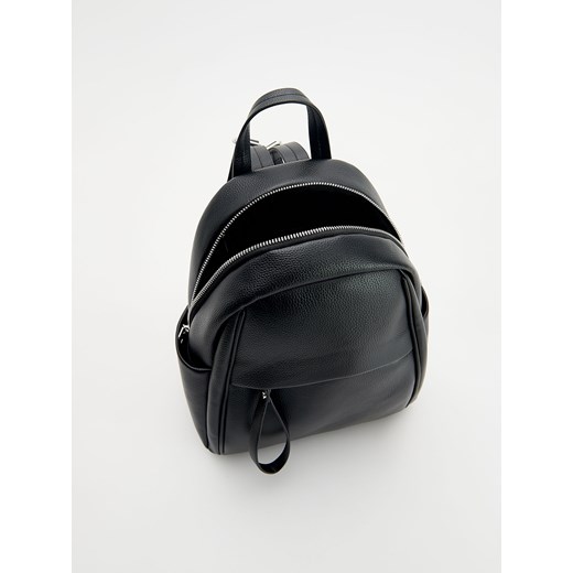 Reserved - Plecak z imitacji skóry - czarny Reserved ONE SIZE wyprzedaż Reserved