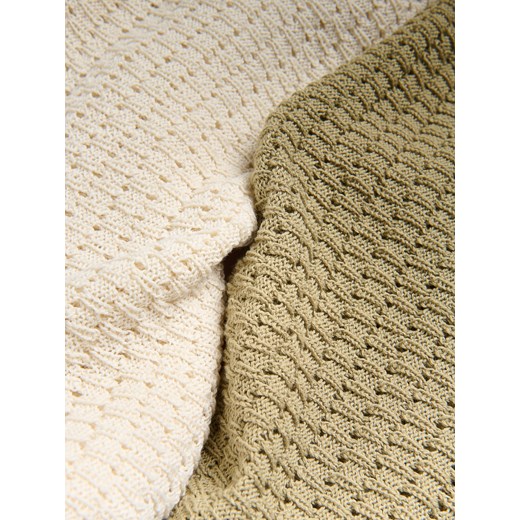 Reserved - Sweter z krótkim rękawem - oliwkowy Reserved L Reserved